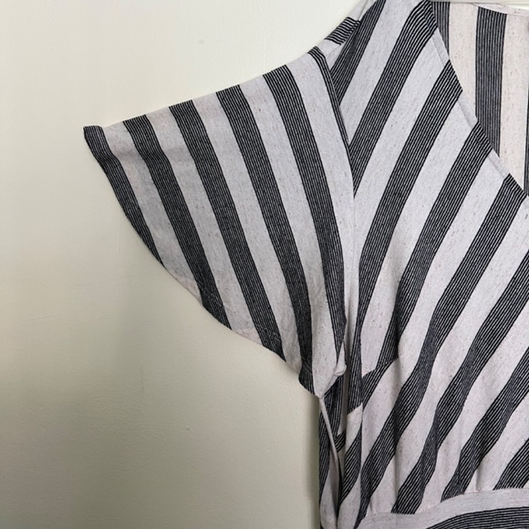 Lane Bryant Short Flutter-Sleeve Striped Maxi Dress Size 22/24 Style 375528 - Picture 5 of 7